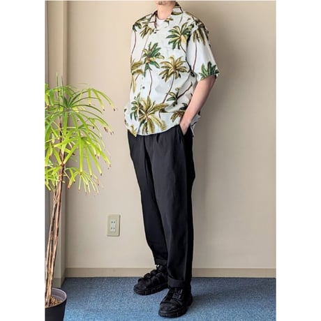 《 Men's 》Hilo Hattie / Cotton Aloha Shirt  ( White )