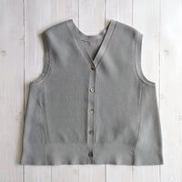 《 WOMEN 》 lelill / ハイテク2WAYワッフルジレ ( グレー )