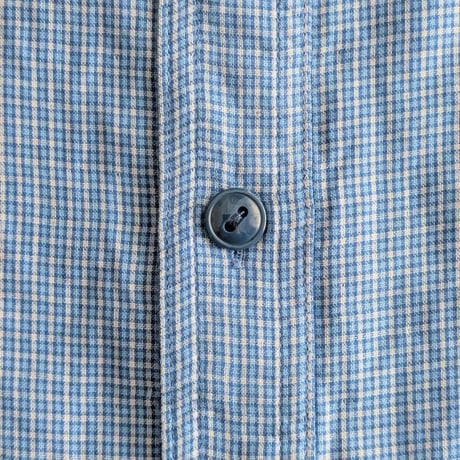 《 MEN 》 H.UNIT / Check work shirt ( BLUE )