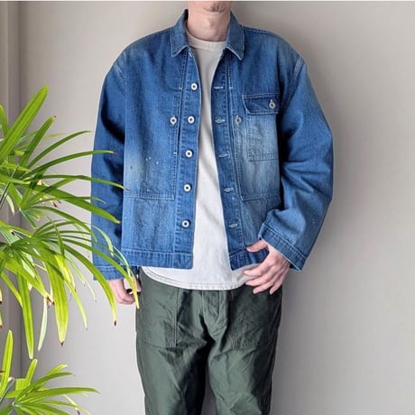 《 MEN 》 H.UNIT / Denim P-44 jacket ( Used wash )