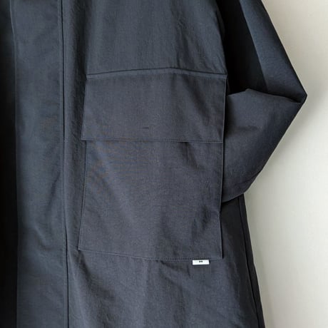 《 UNISEX 》 ämne / NYLON OX covered coat  (BLACK )