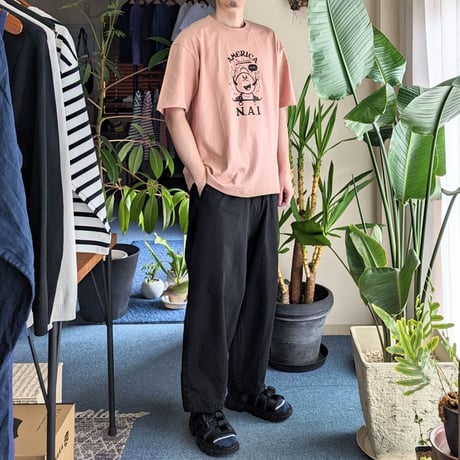 《 Unisex 》Honky Tonk weac. / 『アメリカ意外と行ったことがない』ビッグシルエットTシャツ ( PINK )