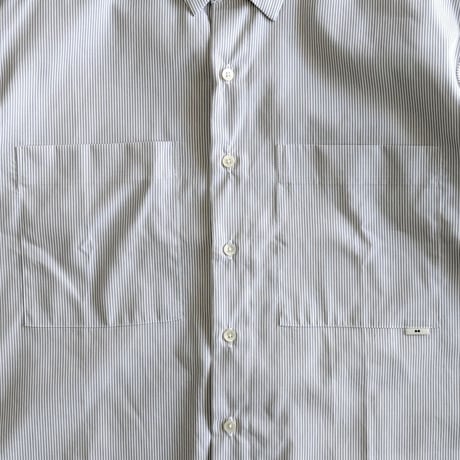 《 Unisex 》ämne / PIMA STRIPE covered shirts  ( GRAY )