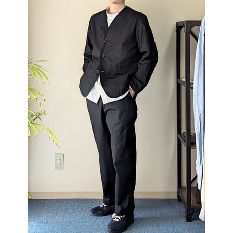 《 Unisex 》RINEN / 80/2スーピマギャバ イージーパンツ ( クロ )