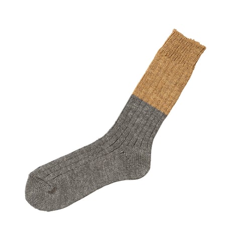 《 UNISEX 》NISHIGUCHI KUTSUSHITA / ウールコットンスラブソックス ( 5 colors )