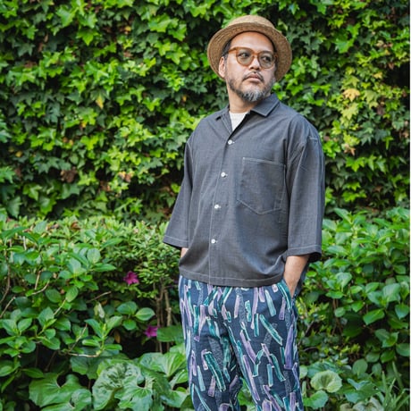 《 MEN 》 weac. / JONNY 7分袖シャツ ( GREY )