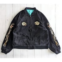 《 MEN 》 THRIFTY LOOK / SOUVENIR GREENLAND BLOUSON -VELOUR- ( BLACK )