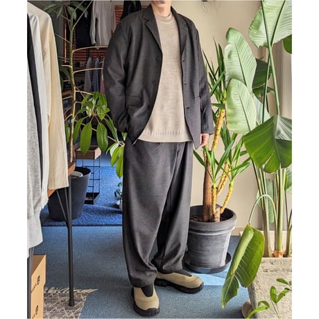 《 Men’s 》maillot mature / Brushed Twill Set Up Pants ( GRAY )