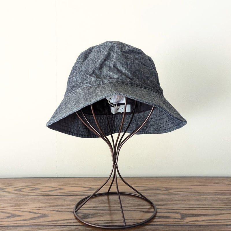 0556⭐ セリーヌ ブリーチ デニム エンブロイダリー バケットハット 57 ファッション 0556✽ セリーヌ ブリーチ デニム エンブロイ