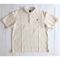 《 MEN 》 maillot / Linen Rich Polo Shirt-Tee ( IVORY )