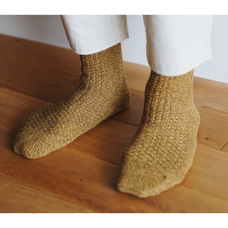 《 UNISEX 》 NISHIGUCHI KUTSUSHITA / ウールコットンブーツソックス ( 4 colors )
