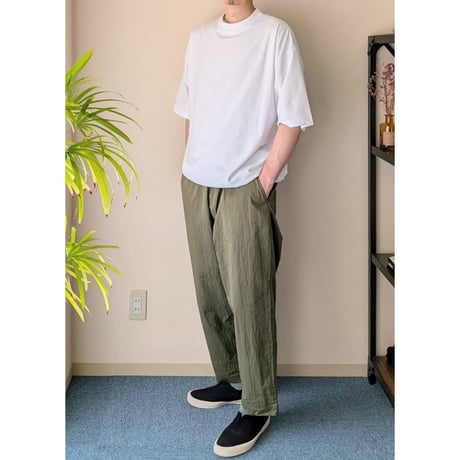《 MEN 》 SUNNY SPORTS / DRAWSTRING BIGGEST CREW TEE  ( WHITE )