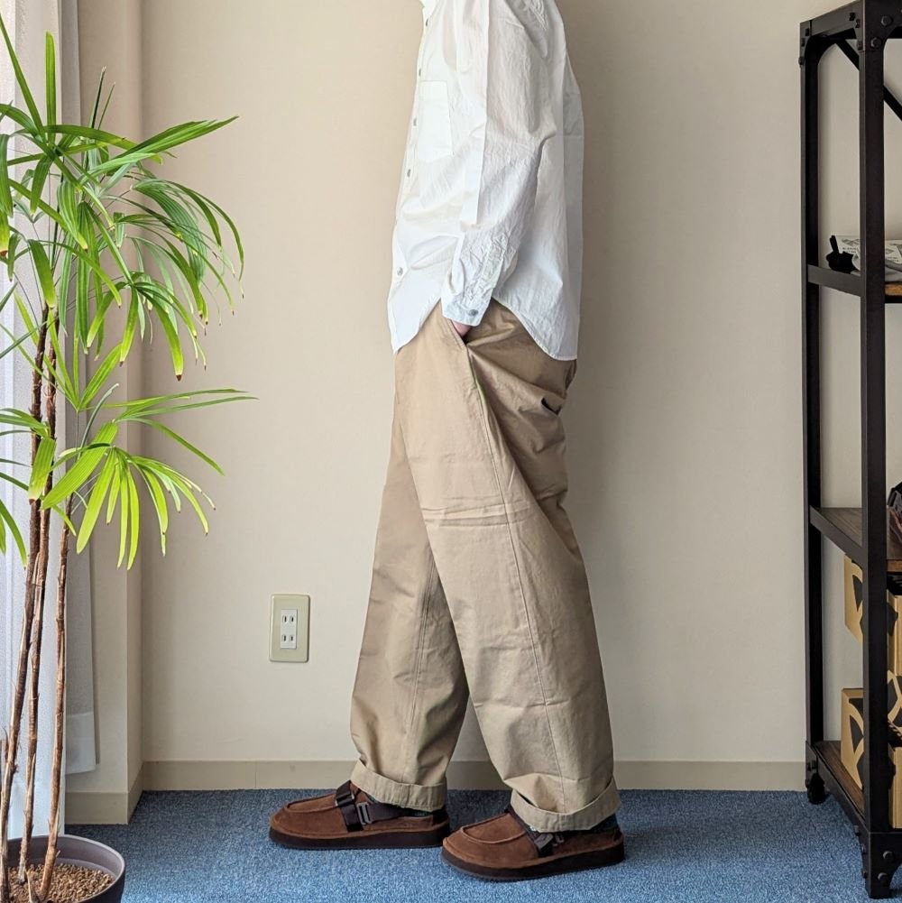 HATSKI ハツキ Loose Tapered Chino チノパン 予約商品 HATSKI Tapered Chino Trouser HTK-24022 BEIGE ハツキ