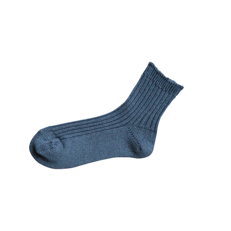 《 UNISEX 》 NISHIGUCHI KUTSUSHITA / リネンリブソックス ( 5 colors )