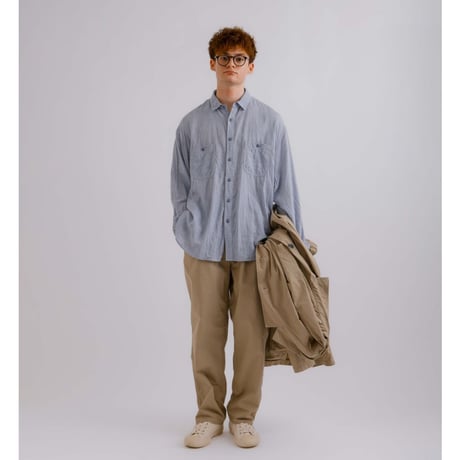 《 MEN 》 H.UNIT / Check work shirt ( BLUE )