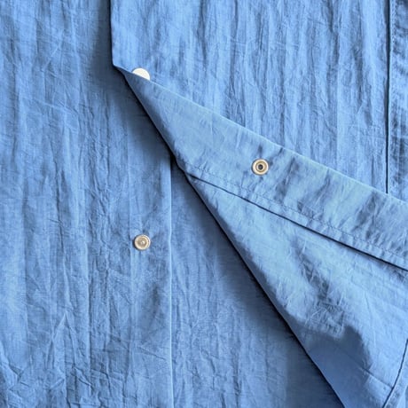 《 MEN 》 ämne / NYLON park shirts  ( STAND COLLAR - BLUE )