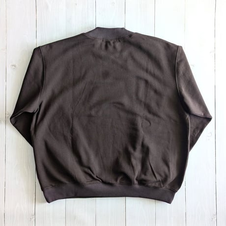 《 UNISEX 》 ämne / FRENCH TERRY oval crew  ( CHOCOLATE )