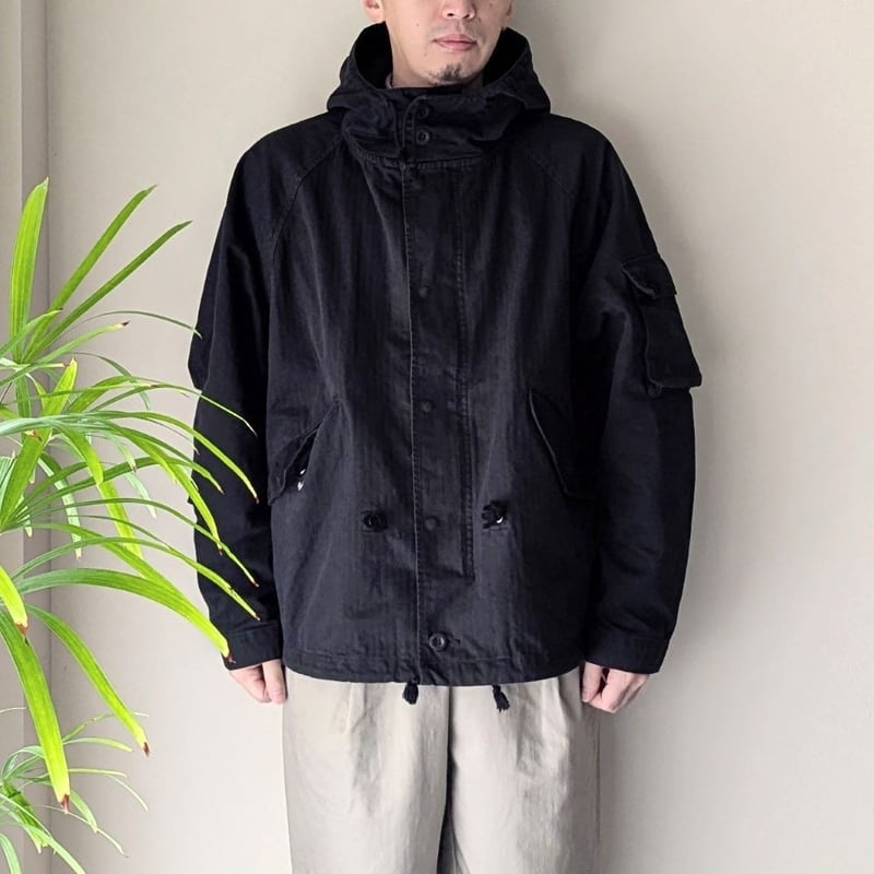 MEN 》 H.UNIT / HBT hooded jacket ( Used wash