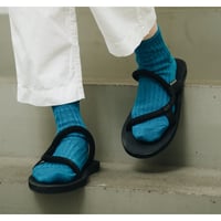 《 UNISEX 》NISHIGUCHI KUTSUSHITA / リネンリブソックス ( 5 colors )