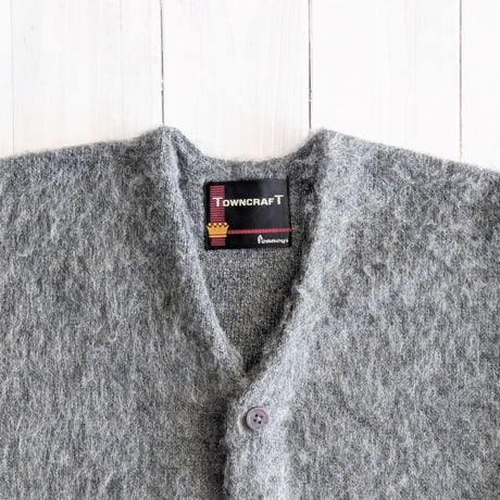 《 MEN 》 TOWNCRAFT / SOLID SHAGGY CARDIGAN ( HEATHER GRAY )