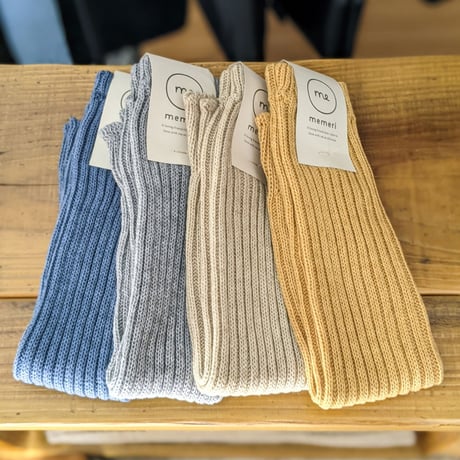 《 WOMEN 》memeri / カシミヤコットンアーム＆レッグウォーマー ( 4 colors )