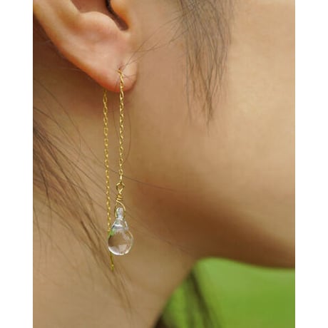 《 WOMEN 》HARIO Lampwork Factory / ティアーズ ( ピアス / イヤリング )