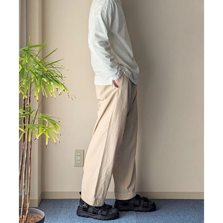 《 Unisex 》HATSKI / Marin Over Easy Pants ( ECRU )
