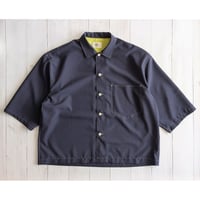 《 MEN 》 weac. / JONNY 7分袖シャツ ( NAVY )