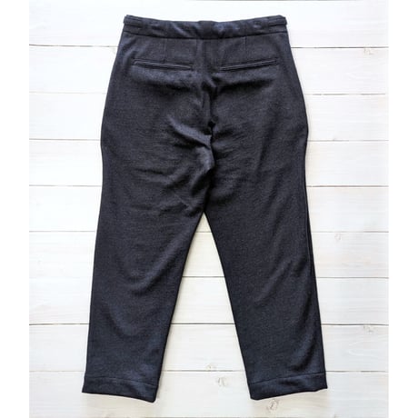 《 Unisex 》HATSKI / Easy Melton Slacks ( NAVY )