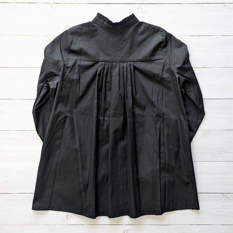 《 Lady's 》ämne / BROAD frilled shirts  ( BLACK )