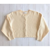 《 WOMEN 》 PONT DE CHALONS / コットンショートカーディガン ( エクリュ )