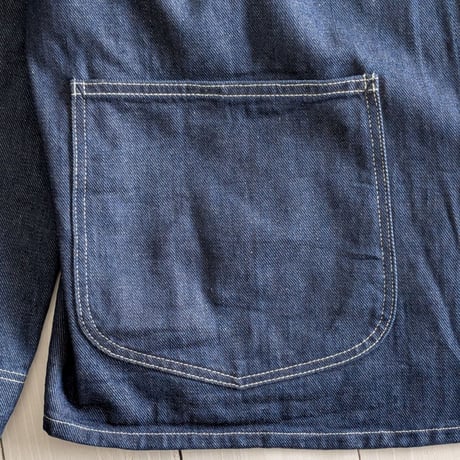 《 UNISEX 》 HATSKI / Denim Coverall  ( INDIGO )
