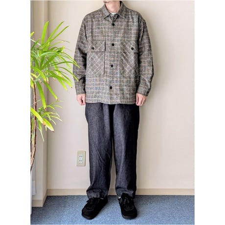 《 MEN 》 maillot / Tweedy Cotton Check Shirt Jacket ( GLENN CHECK )