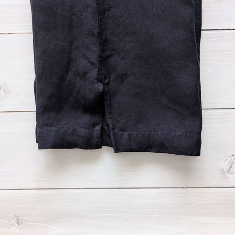 《 WOMEN 》 MANON / RAYON LINEN SLIT EASY PANTS ( NAVY )