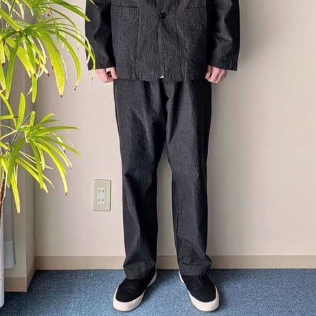 《 MEN 》 maillot mature / C/L Cloth Easy Pants ( CHARCOAL )