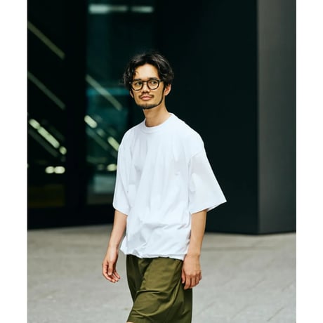 《 MEN 》 SUNNY SPORTS / DRAWSTRING BIGGEST CREW TEE  ( WHITE )