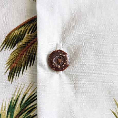 《 Men's 》Hilo Hattie / Cotton Aloha Shirt  ( White )