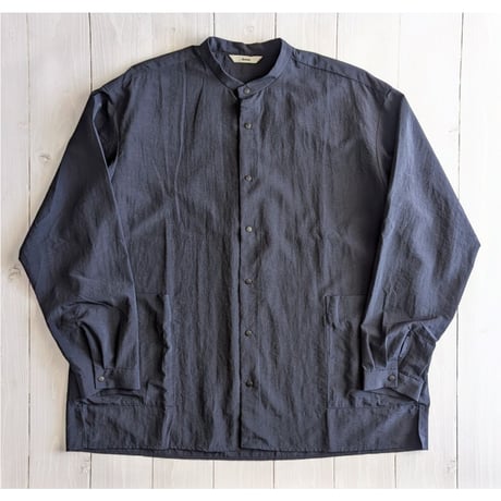 《 UNISEX 》 ämne / NYLON park shirts  ( NAVY )