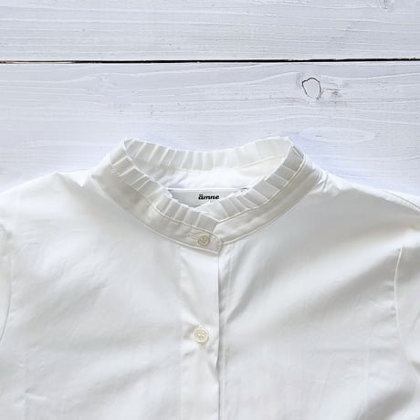 《 WOMEN 》ämne / BROAD frilled blouse  ( WHITE )