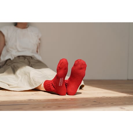《 UNISEX 》 NISHIGUCHI KUTSUSHITA / リネンリブソックス ( 5 colors )
