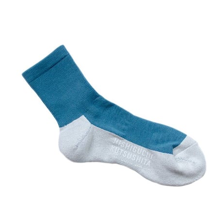 《 MEN 》 NISHIGUCHI KUTSUSHITA / コットンカシミヤウォークソックス M ( 4 colors )