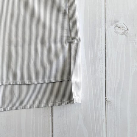 《 Unisex 》ämne / PIMA STRIPE covered shirts  ( GRAY )