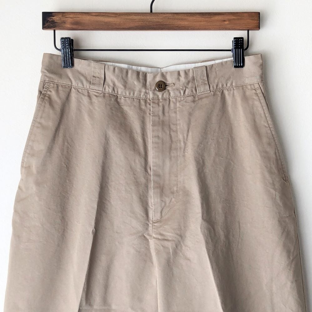 ❤️HATSKI ハツキ Tapered Chino Trouser 24022 HATSKI/ハツキ Tapered Chino Trouser / Beige [パンツ]｜MAPS