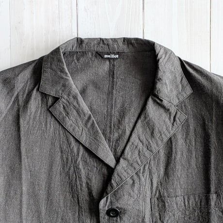 《 MEN 》 maillot mature / C/L Cloth Jacket Shirt ( CHARCOAL )