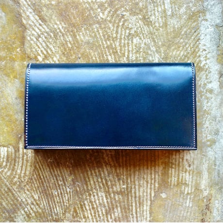 札入れ　コードバン　NAVY