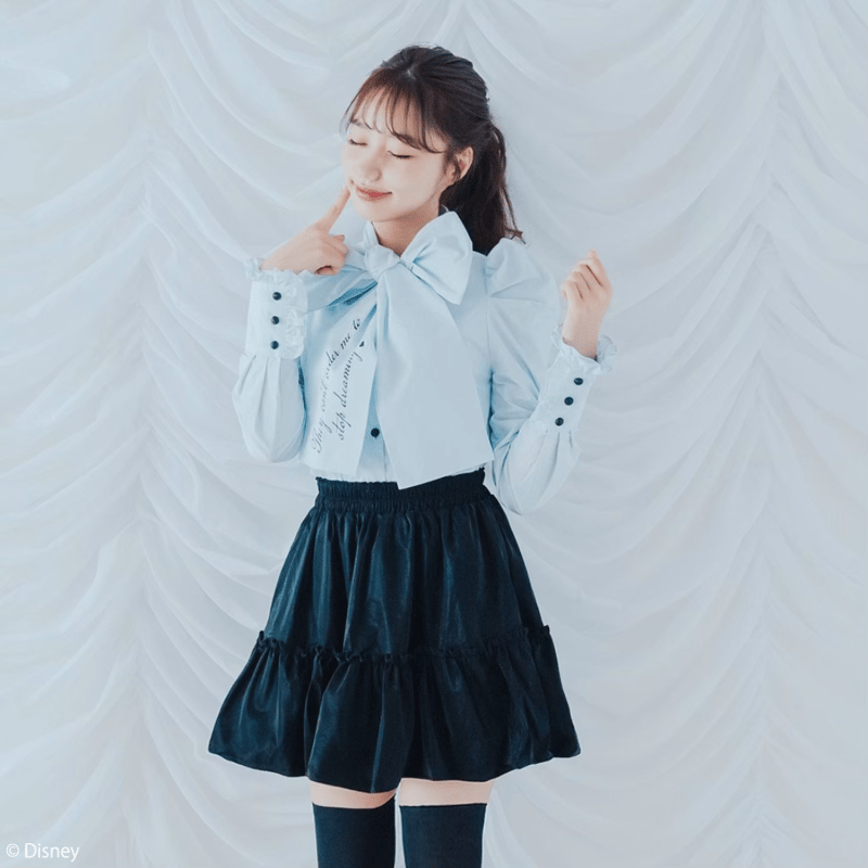 Disney / CINDERELLA〉ribbon frill blouse | LOBU
