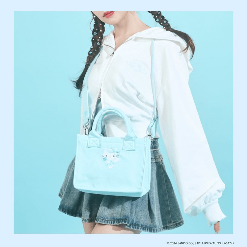 LOBU LOBU × Hello Kitty】angel mini canvas bag