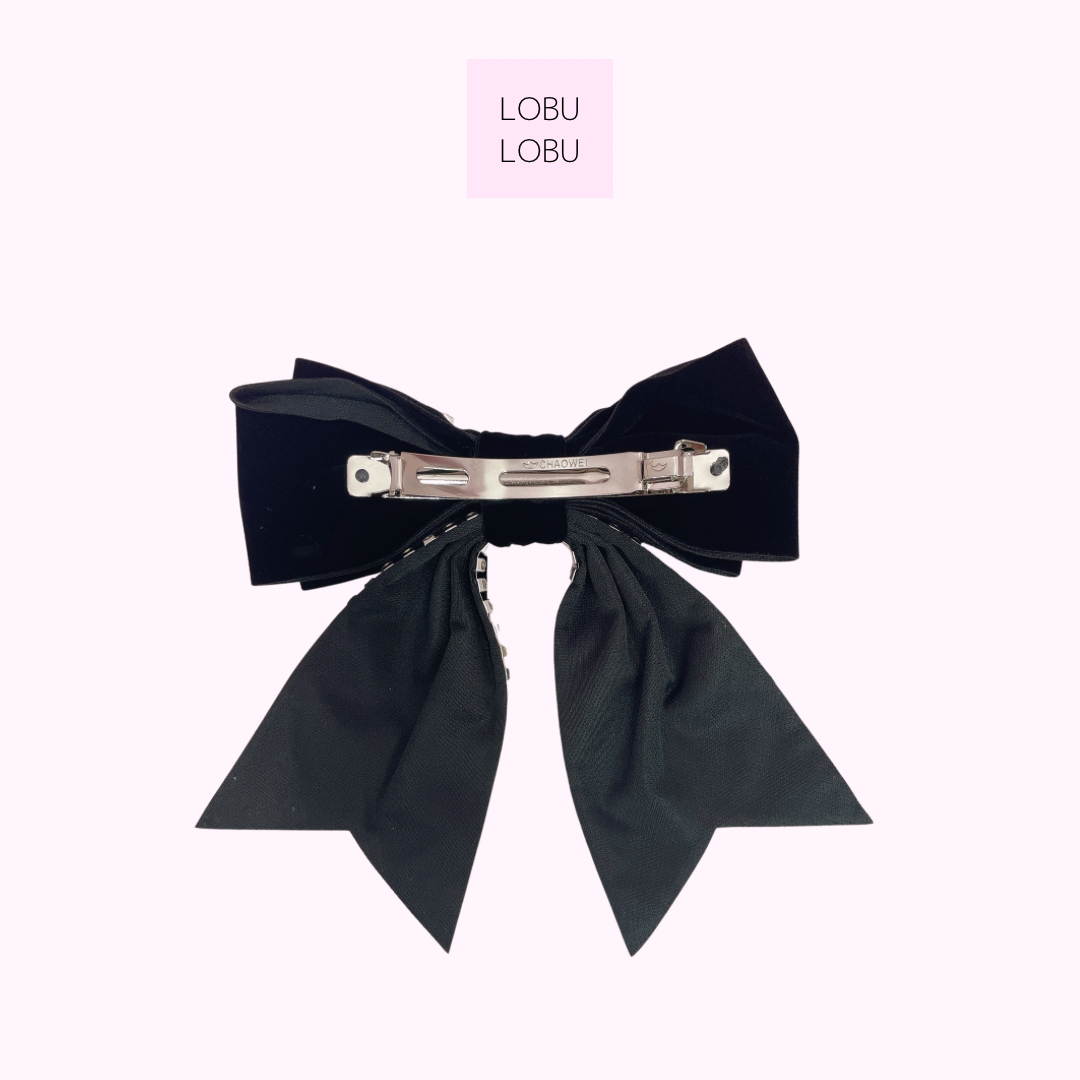 ベロアビジューリボンバレッタ | LOBU LOBU ベロアビジューリボンバレッタ | LOBU LOBU