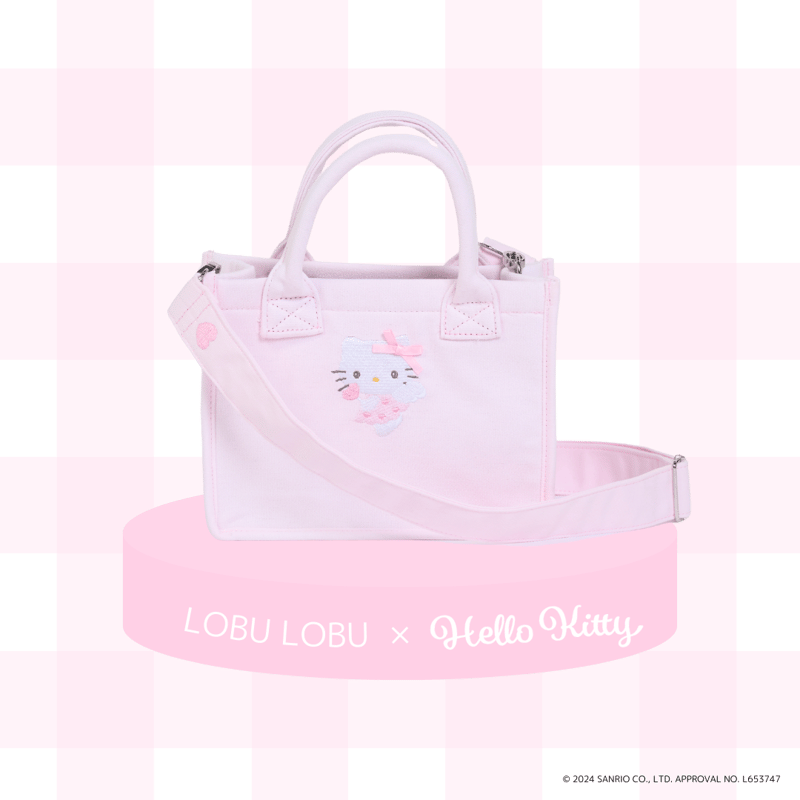 【激レア】サンリオ ハローキティ フライングバッグ 天使の羽付き フリスビー入り LOBU LOBU × Hello Kitty】angel mini canvas bag