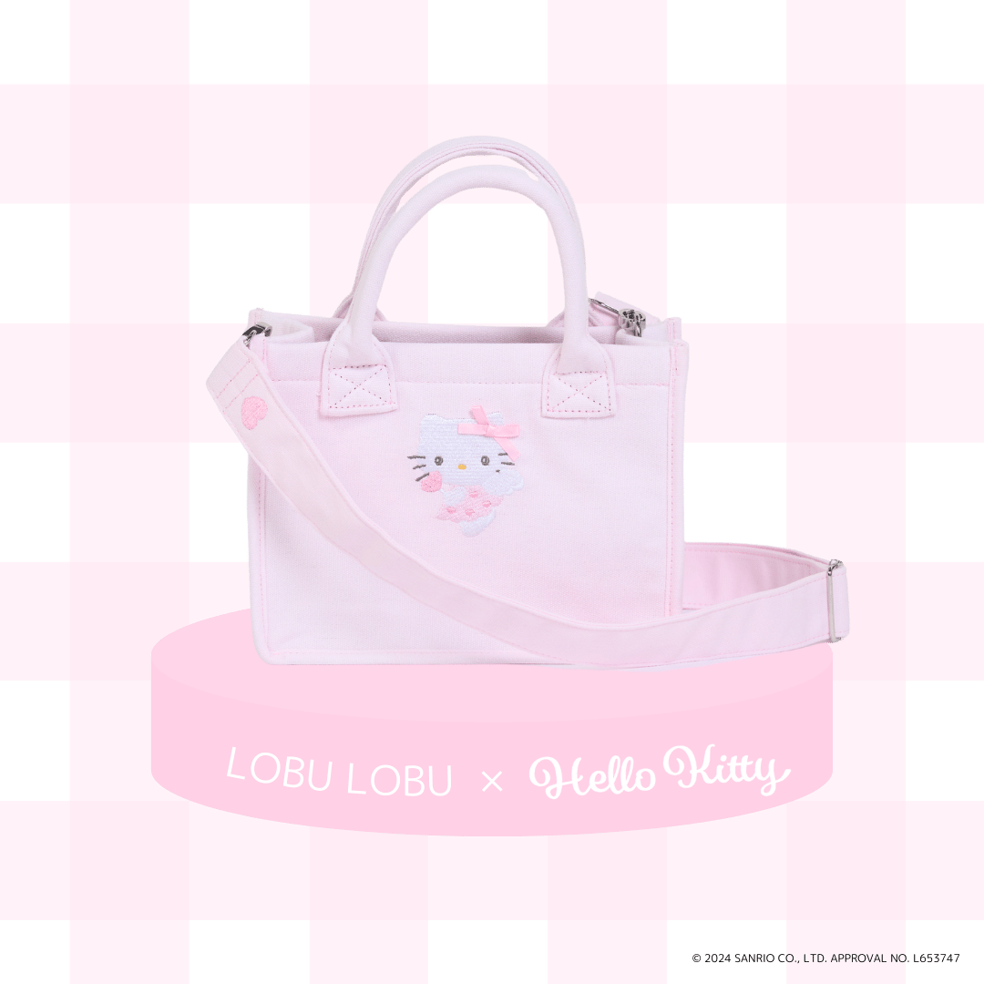 LOBU LOBU × Hello Kitty】angel mini canvas bag